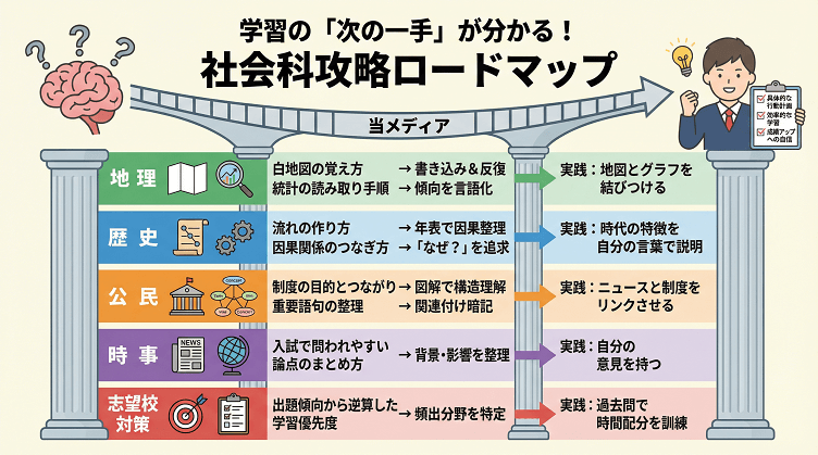 中学受験 社会メディア運営で提供する内容
