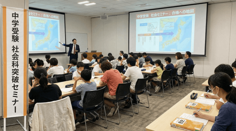 中学受験 社会に関するセミナー